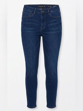 Tahari Chloe Fit Solution Skinny Stretch Jeans Dark Indigo Women’s Size 4/27